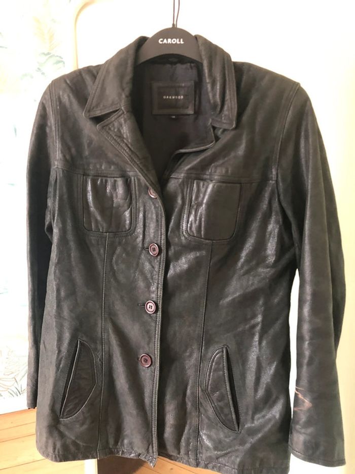 Veste femme cuir buffle