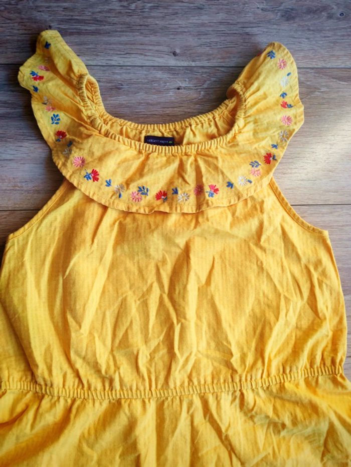 Robe jaune fleurie sergent major 11 ans - photo numéro 2