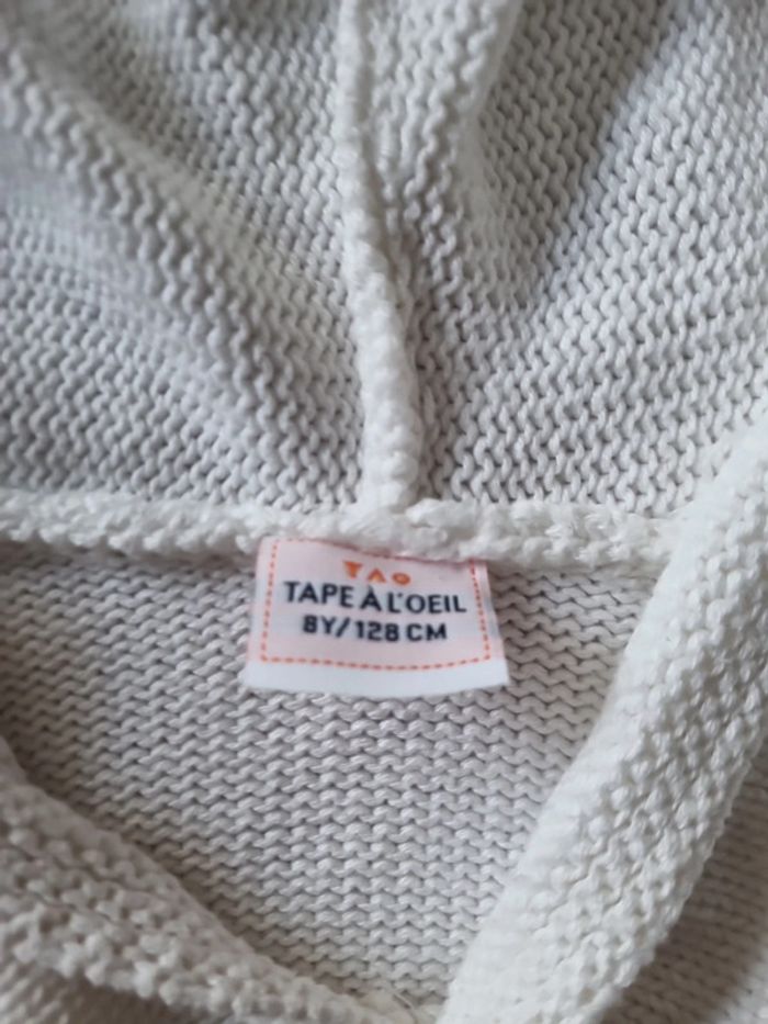 Pull blanc en laine 8 ans - photo numéro 4