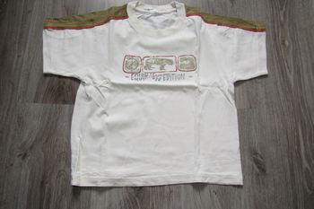 TEE SHIRT MC ÉCRU GARÇON "ÉQUIP' EXPÉDITION" - 6 ANS - n°01