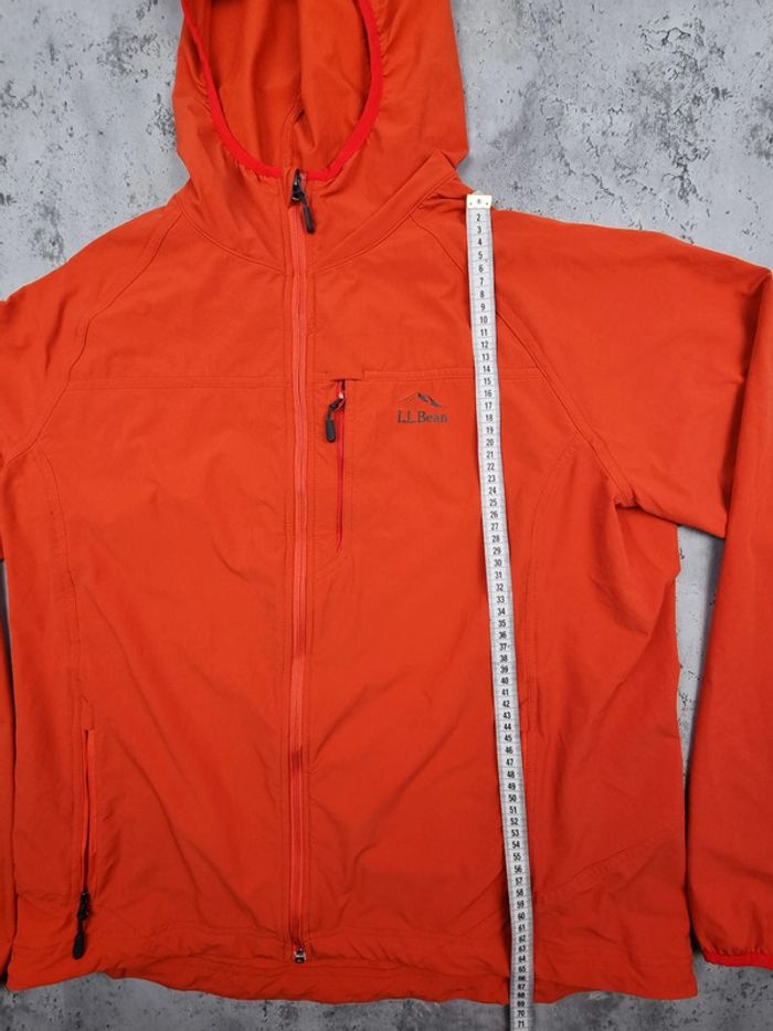 Imperméable à capuche L.L. Bean orange – Taille L Hommes (mesures en photos) - photo numéro 5