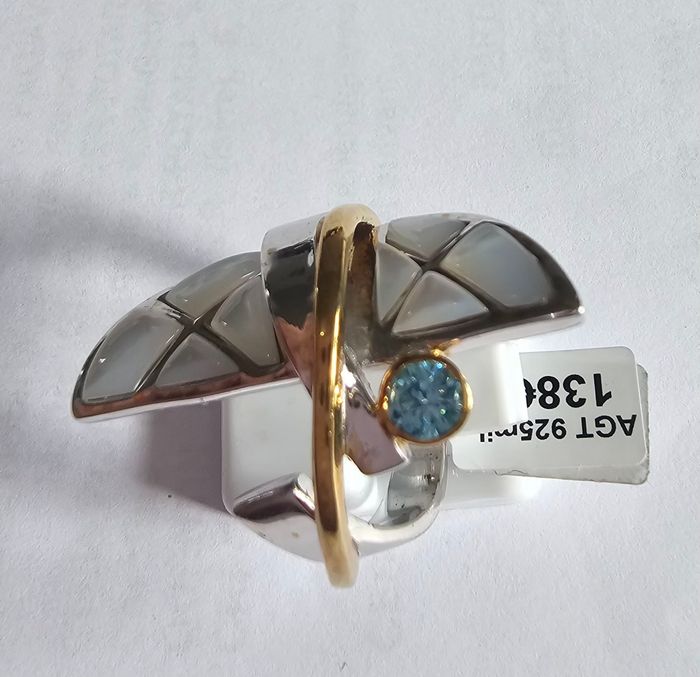 Bague en AGT 925 mil, neuf avec étiquette, taille 57⁷ - photo numéro 2