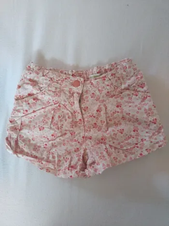 Short Fleuri Fille 6 ans