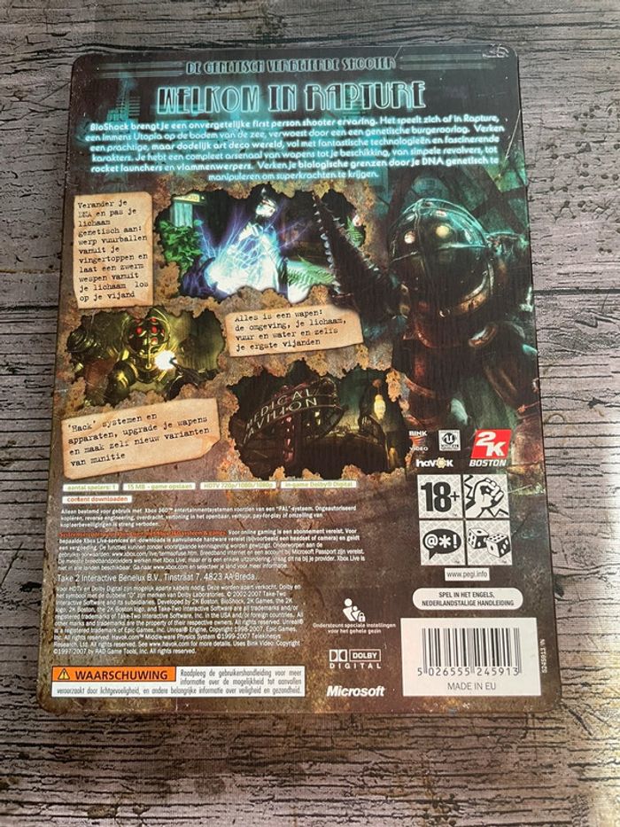 Bioshock - Xbox 360 Steelbook Complet Version Hollandaise 🇳🇱 Microsoft - photo numéro 2