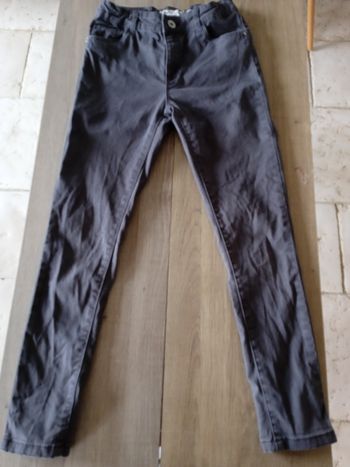 Pantalon slim gris 10 ans