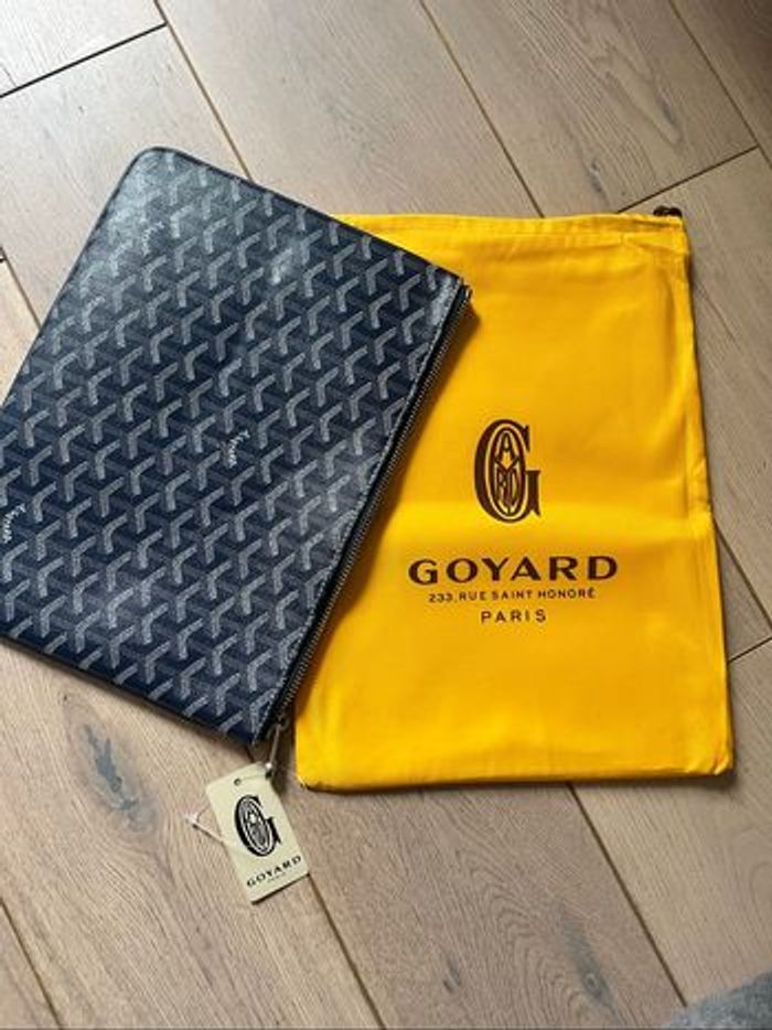 Pochette Goyard bleu marine - photo numéro 2