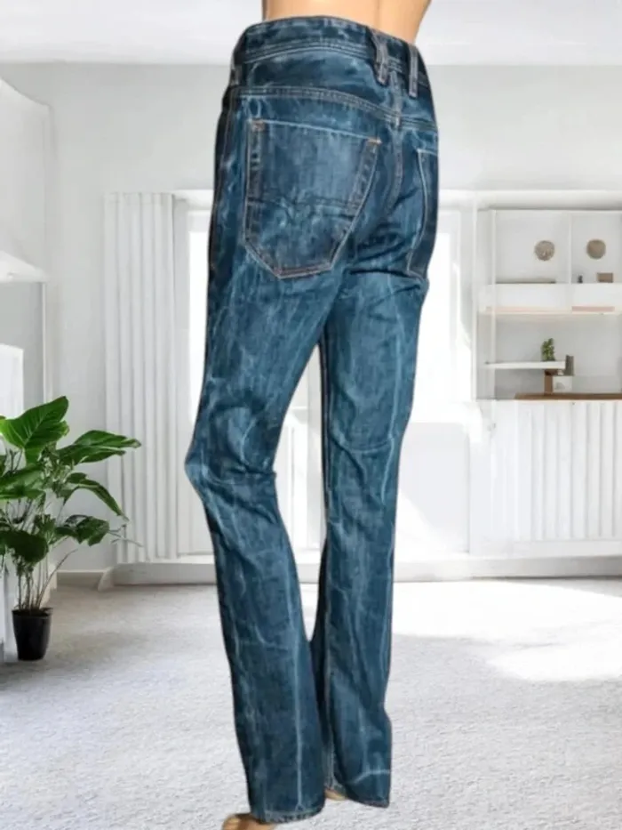 Jean Diesel koolter ,coupe slim regular tapered ,taille haute ,100 % coton - photo numéro 4
