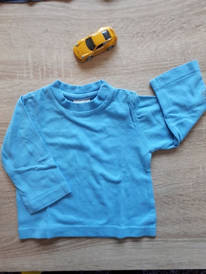 Lot de 3 t shirts manches longues 6 mois - photo numéro 2