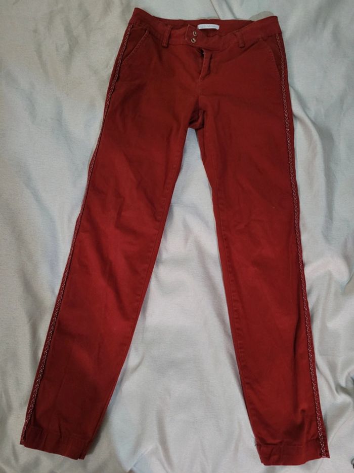 Pantalon Naomie, les petites bombes, bordeaux, taille 36 - photo numéro 8