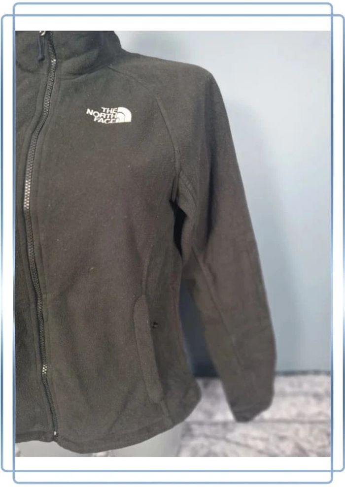 Veste polaire full zip the north face femme / taille S / noire / logo brodé - photo numéro 5