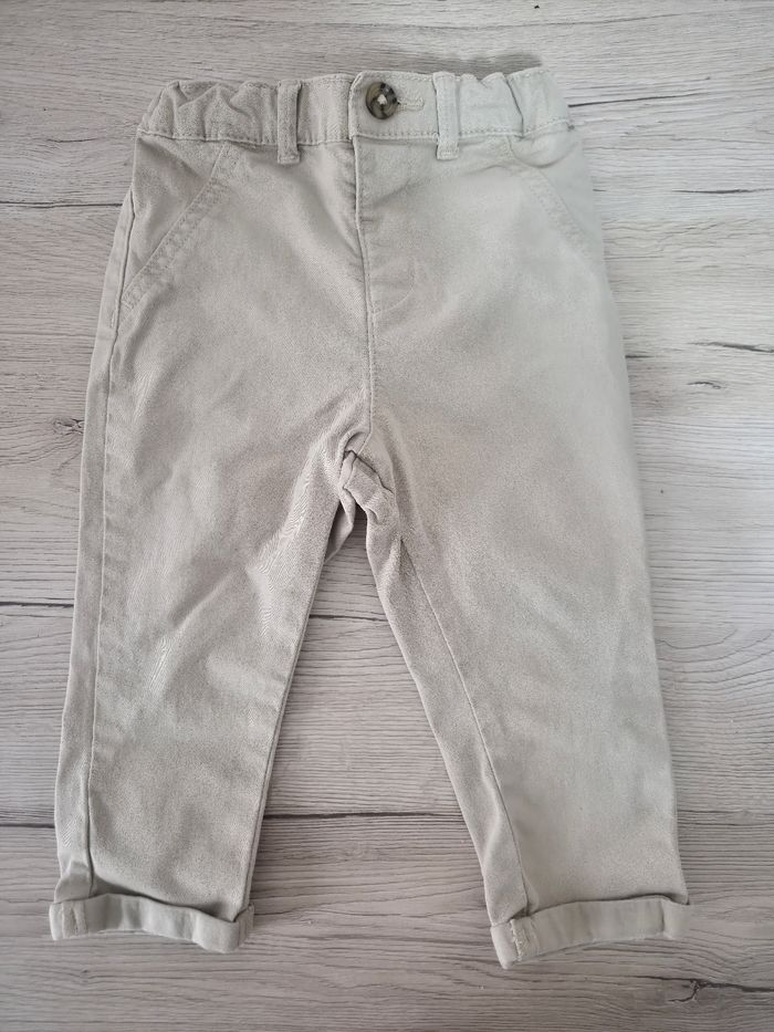 Pantalon beige chino, Kiabi, 18 mois