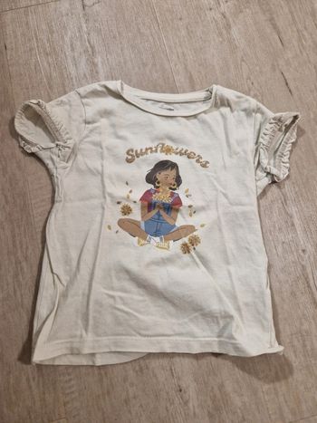 T-shirt soleil fleurs