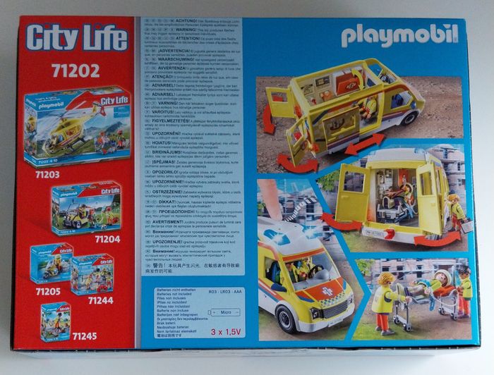 Playmobil City Life 71202 Ambulance avec effets lumineux et sonore neuf plastiques scellés - photo numéro 2