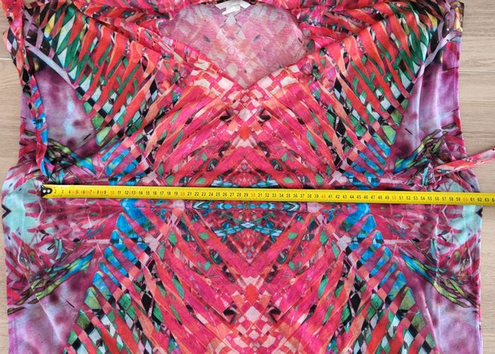 Tunique de plage style poncho sans manches rose fushia H&M Taille 34/36 - photo numéro 10