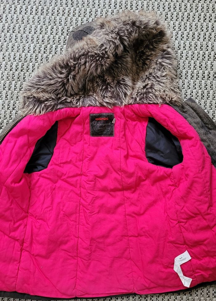 Manteau Catimini fillette 2ans Capuche fourrure - photo numéro 4