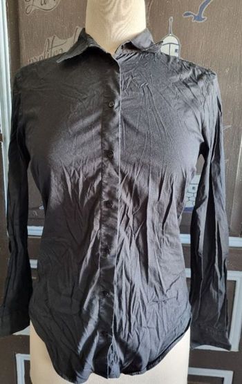 Chemise uni noir taille S