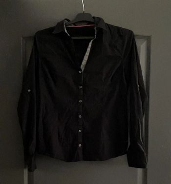 Chemise rayé noir & anthracite & blanc 36/S - Cache-Cache