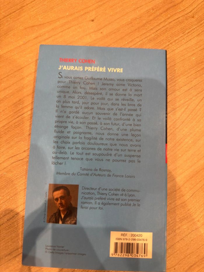 J’aurais préféré vivre - Thierry Cohen - photo numéro 2