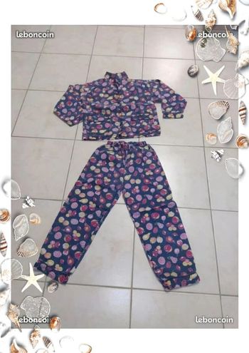 pyjama kiabi bleu motifs fruits 2 pieces