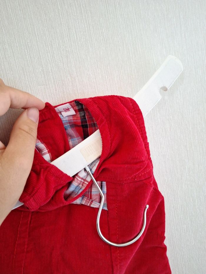 Robe Marese 3 mois rouge avec doublure - photo numéro 3