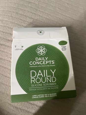 Éponge exfoliant ronde en silicone