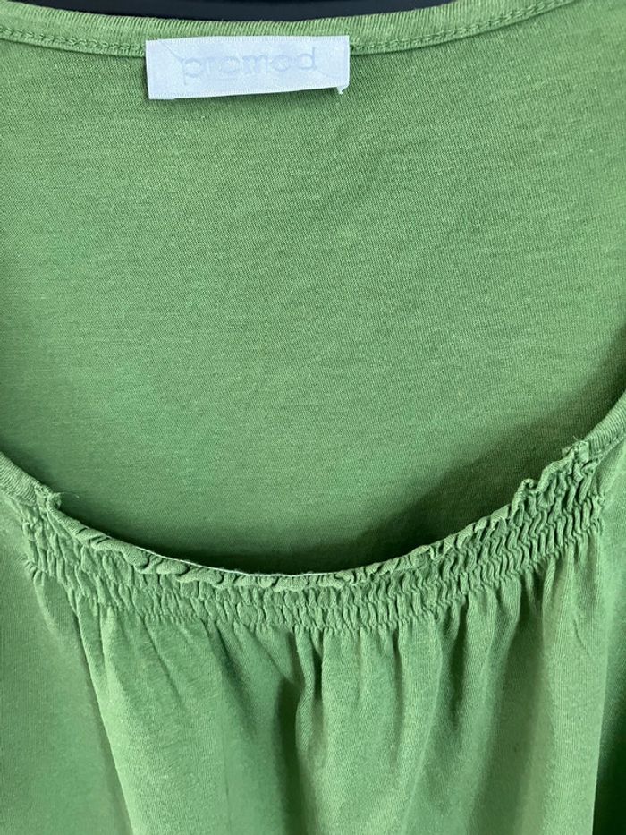 T shirt vert Promod taille 2 - photo numéro 2