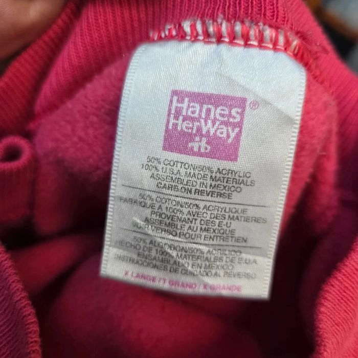 Sweat col rond rose hanes - photo numéro 4