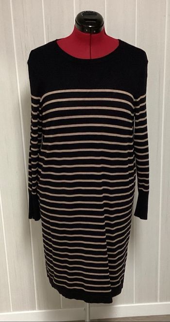 Robe  pull rayée 44
