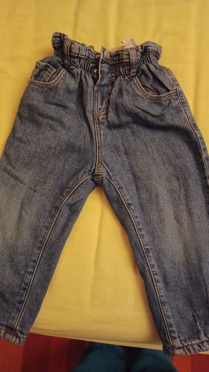 Pantalon jeans doublé Zara - photo numéro 3