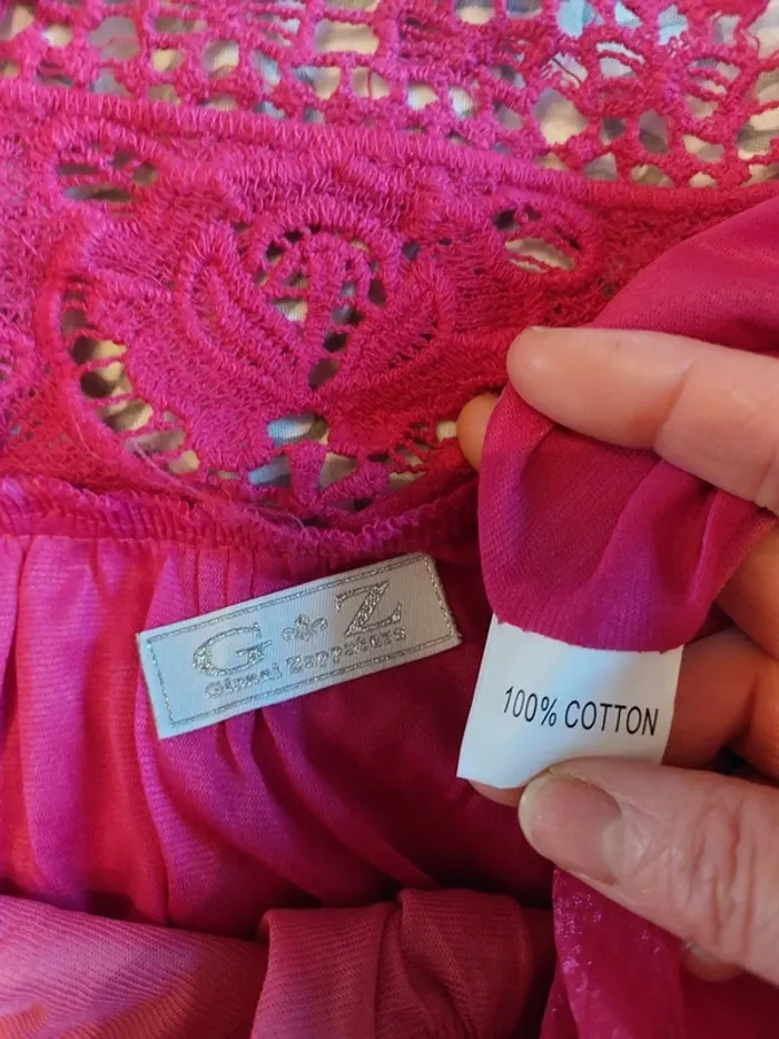Haut fuchsia 100% coton - photo numéro 6