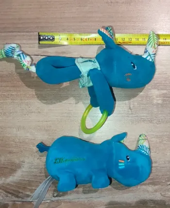 Deux adorables peluches Marius le rhinocéros 🦏 marque Lilliputiens