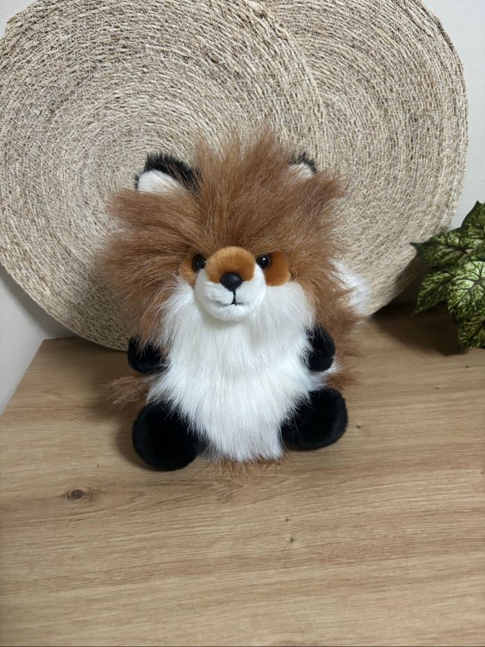 Neuf doudou renard marron blanc noir soft Friends