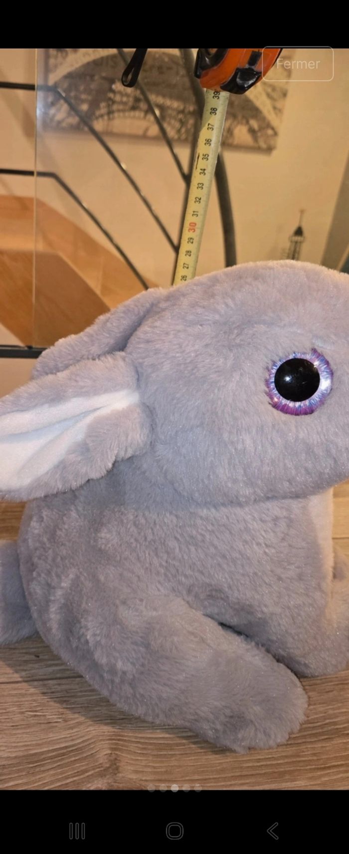 Peluche lapin - photo numéro 3