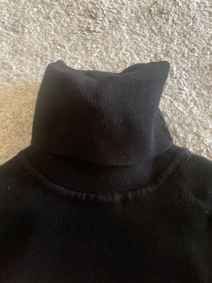 Pull à col roulé noir - photo numéro 4