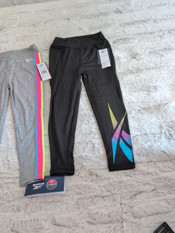 Lot de 2 leggings Reebok 5/6 ans neuf - photo numéro 3