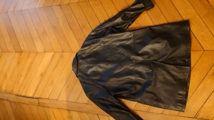 Manteau en cuir mi-long DKNY – T.38 - photo numéro 13