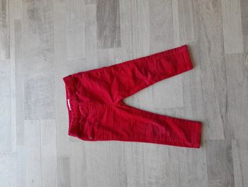 Jean  rose velours côtelé 18 mois