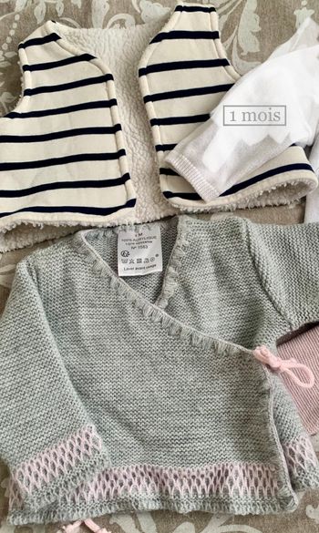 Lot de gilet/brassière 1 mois
