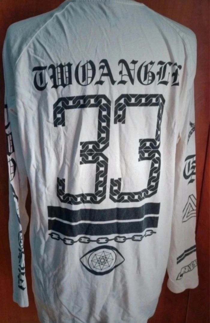 T-shirt à manches longues 2xl blanc - photo numéro 3