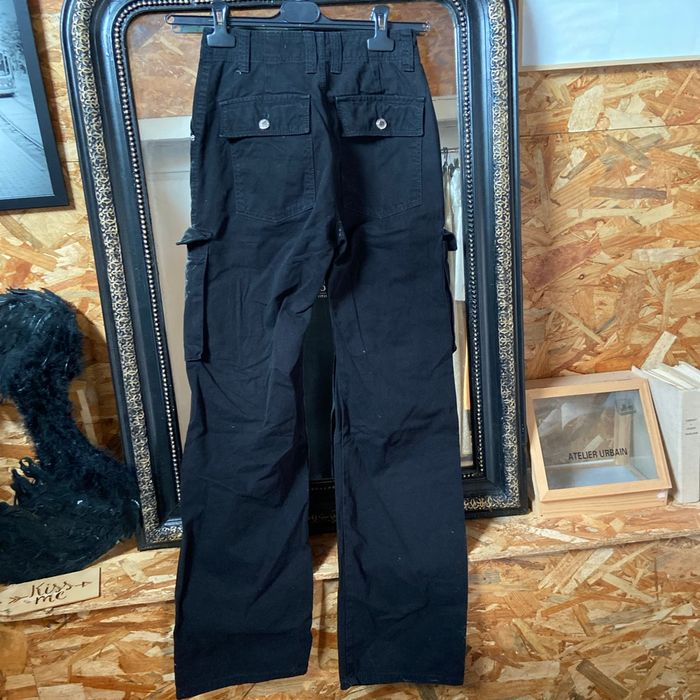 Pantalon cargo droit noir - photo numéro 4