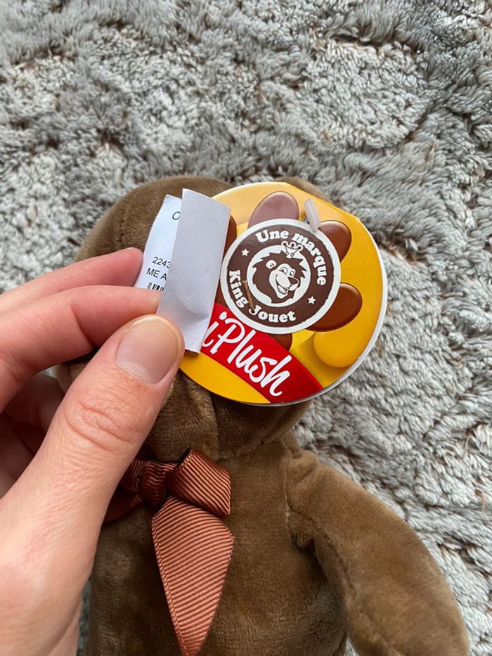 Jolie peluche ourson King Jouet - photo numéro 4