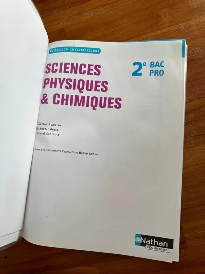 Livre science, physique et chimie, seconde bac pro - photo numéro 4