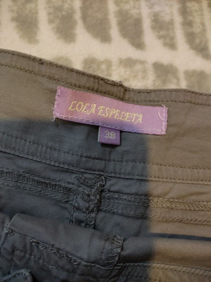 Jupe courte gris beige Lola Espeleta taille 38 - photo numéro 4