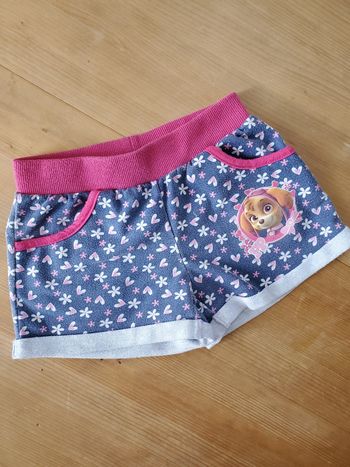 Short fille Pat Patrouille 6 ans