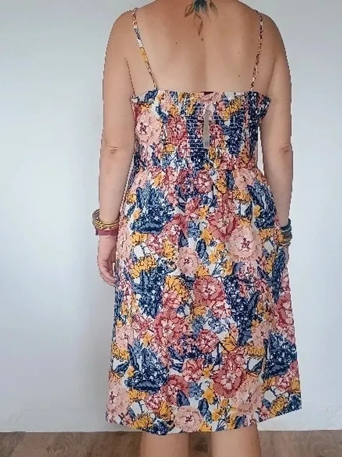 robe longue fleurie T44 - photo numéro 2