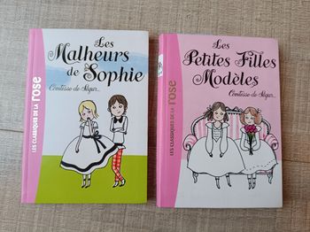 Lot 2 livres les classiques de la rose comtesse de Ségur