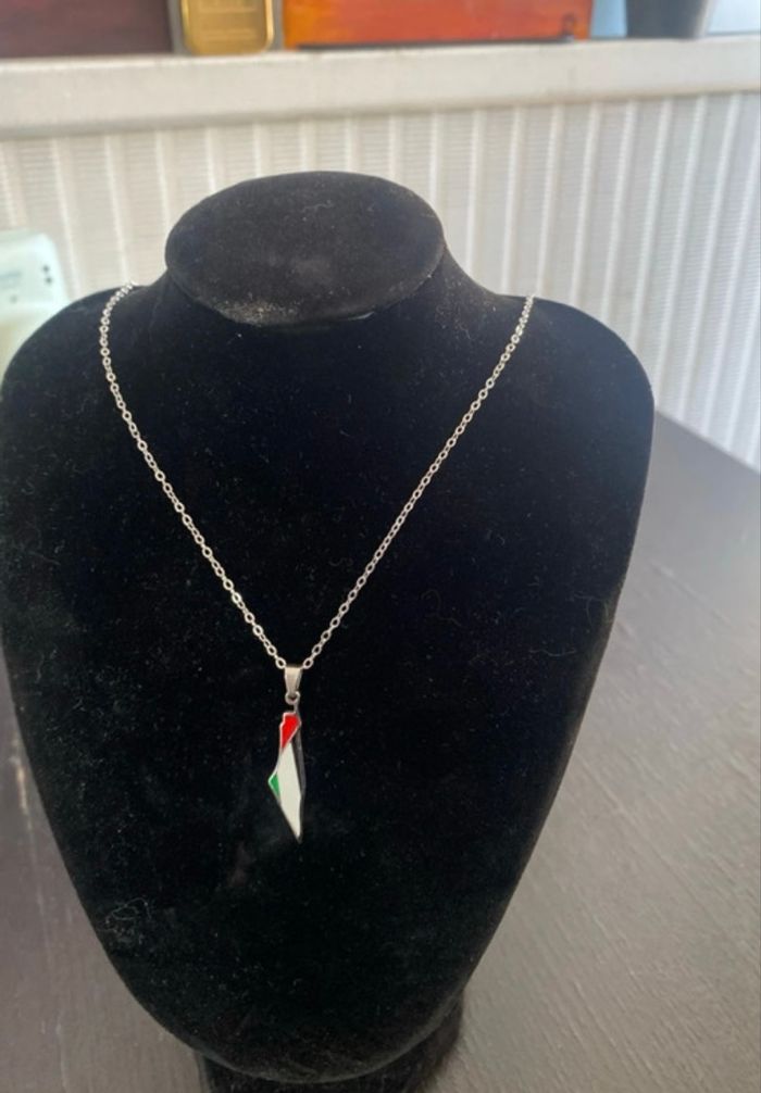 Collier palestine en acier inoxydable 🥰 - photo numéro 2
