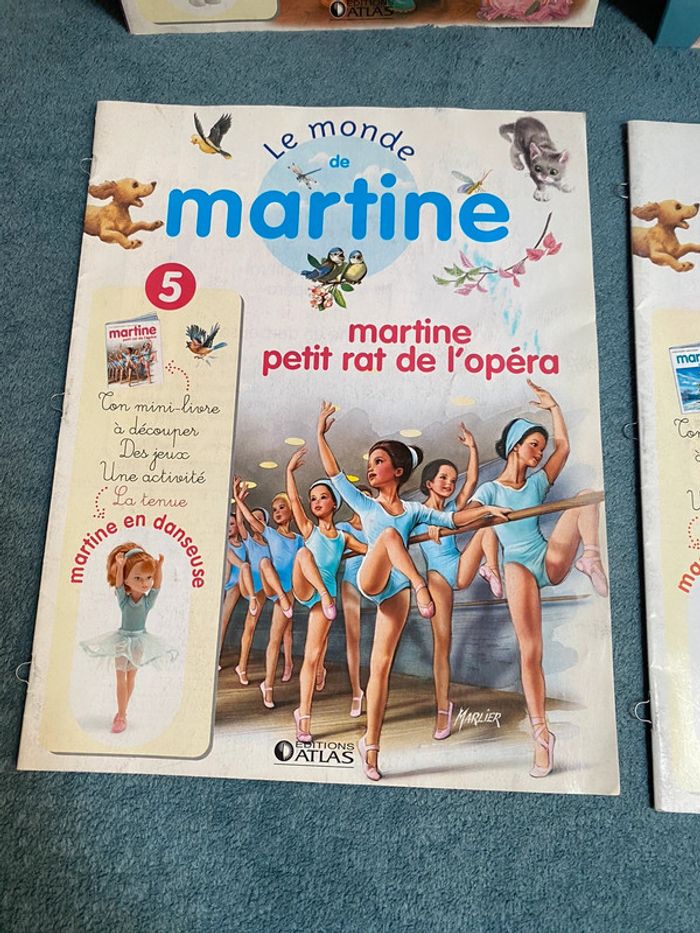Lot de 4 livres fascicules Martine édition atlas et gommettes - photo numéro 4