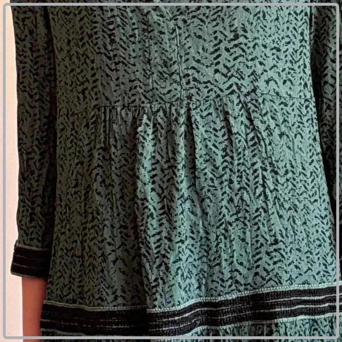 Tunique verte manque 3/4 taille 34 marque see u soon - photo numéro 2