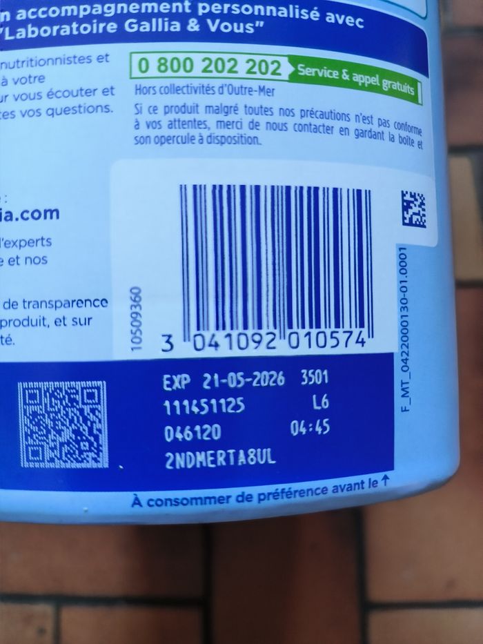 Lait Gallia calisma croissance - photo numéro 3